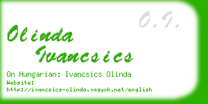 olinda ivancsics business card